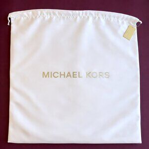 Michael Kors Large Logo Woven Dust Bag - White Draw String